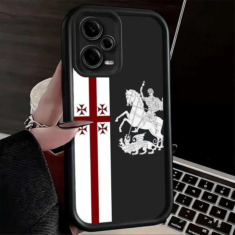 Phone Case for Xiaomi Redmi Note 15 14 13 Pro Plus Georgia Passport Flag Shell 12S 11 11S 11T 5G 14S Soft Silicone Funda