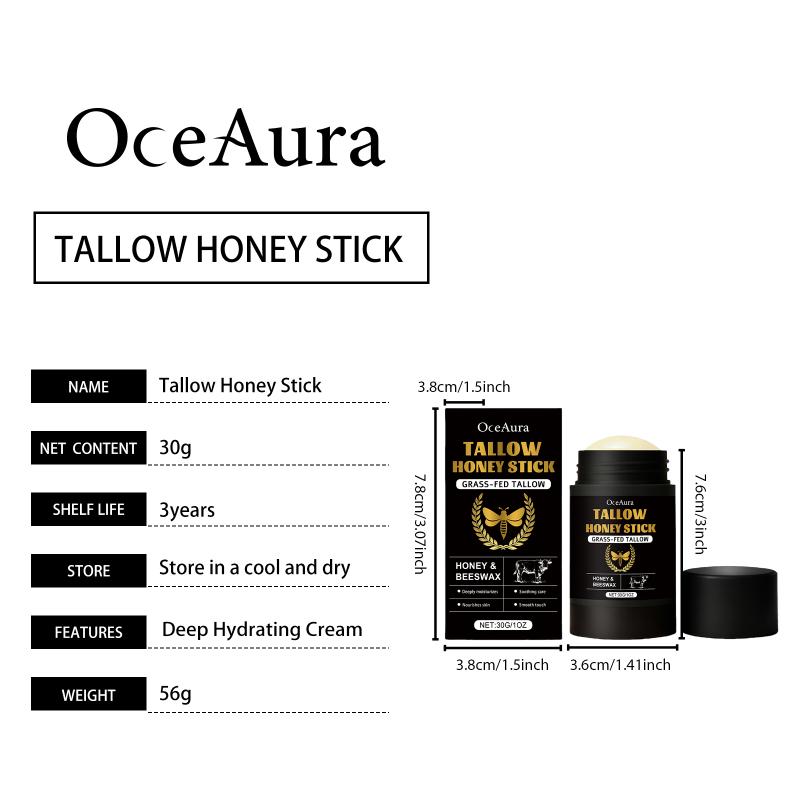 Oceaura 30G Tallow Honey Stick Dryness And Itchiness Skin Moisturizing Beef Tallow Face Balm Body Face Balm Care Daily