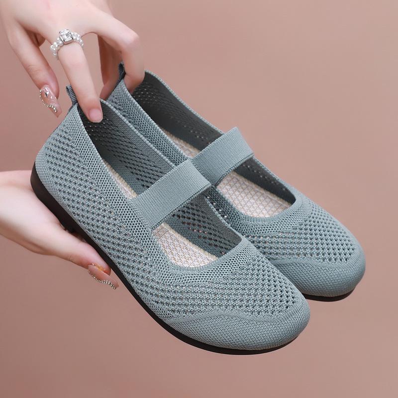 

Дышащие сандалии-слипоны для женщин среднего возраста | Мягкая подошва, ажурный дизайн 40 зелёный