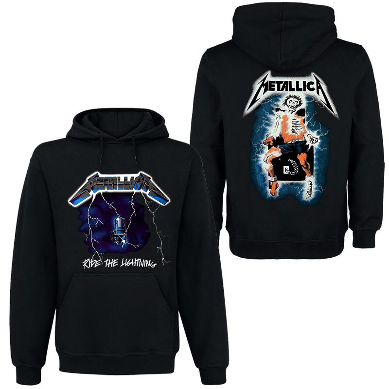 

METALLICA Группа Рок Темный Ветер Худи Мужская Уличная Хип-Хоп Одежда Удобный Свитшот с Капюшоном Осень_Зима Личность Мужская Одежда S