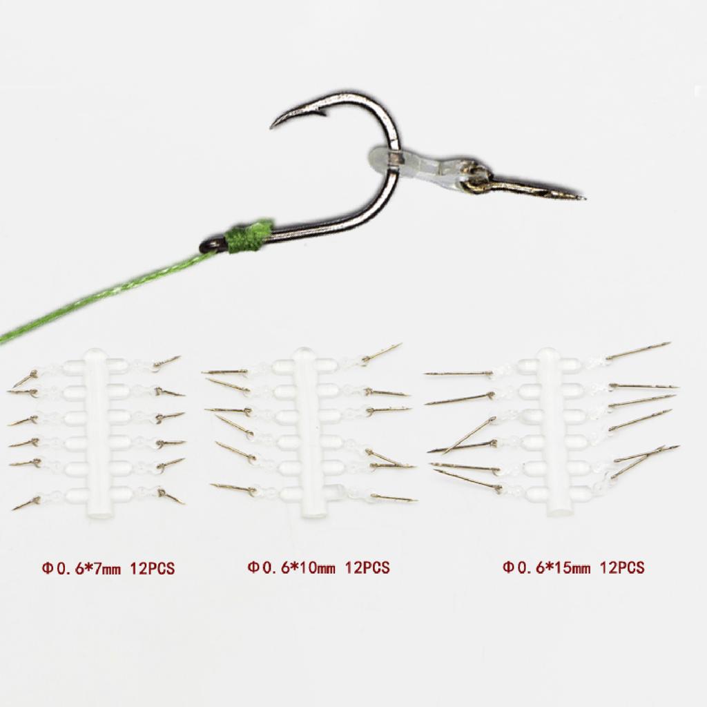 12 szt. Sprzęt do feedera karpiowego Metalowy kolec na przynętę karpiową z zadziorami i przezroczystą kukurydzą Ronnie Hair Rig Akcesoria do wędkarstwa karpiowego