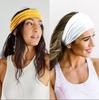 Solid Color Elastic Sport & Yoga Headband - Sweat-Absorbing Wide Edge Hair Tie & Fashion Accessory
