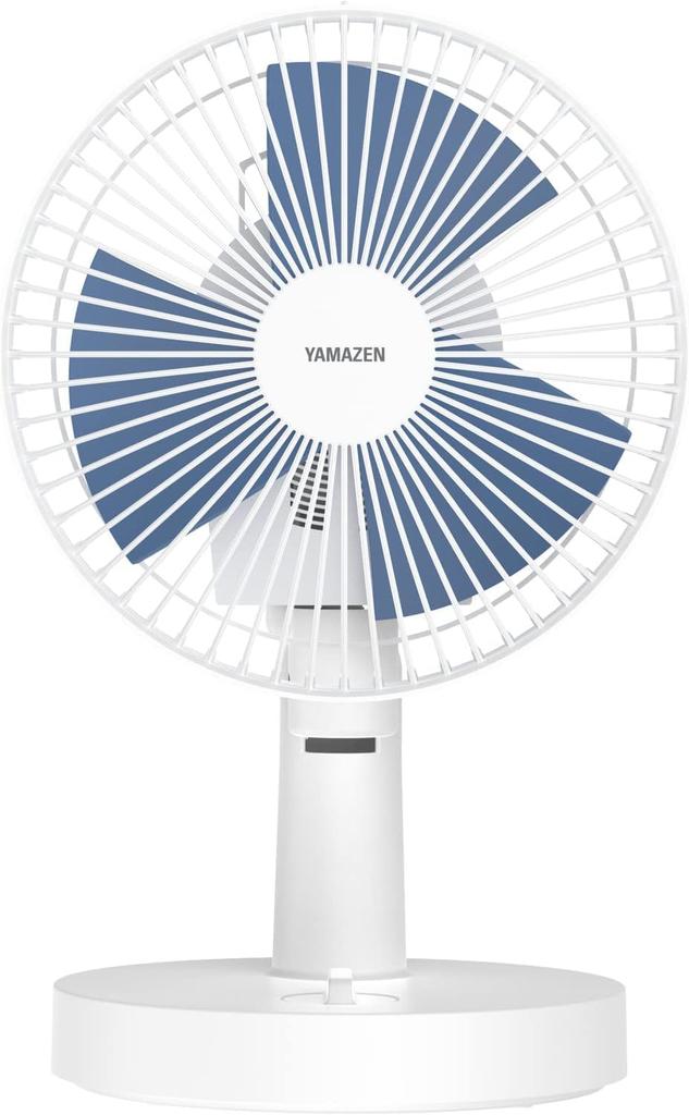 Electric 2 Levels of Airflow Rotary Blue [Yamazen] Fan, 18cm, Tabletop, Small, Swivel, Adjustment, Switch, YDS-EK181(A)