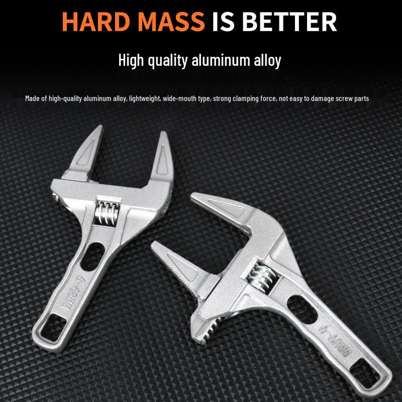 Multifunctional Bathroom Adjustable Wrench for Plumbing and Drain Installation
