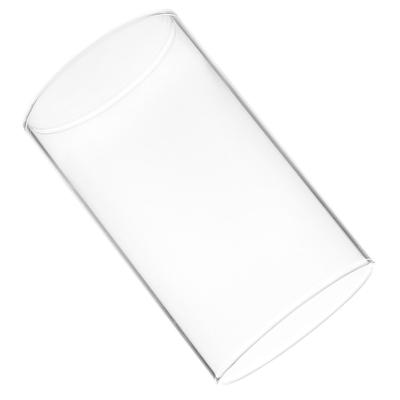Elegant Glass Holder for Pillar Candles Clear Cylinder Cover Flame Resistant Decorative Shade for Living Room