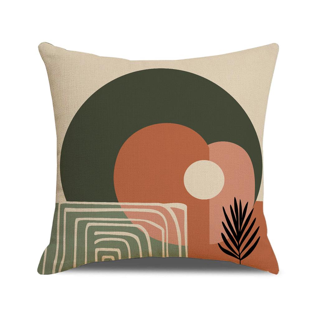 Simple and Versatile Pillow Case Indoor Nordic Style Home Sofa Cushion Linen Stain-resistant Breathable Seat Cushion