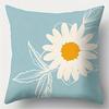 Home Decor Daisy & Butterfly Patterned Cushion Covers Pattern Cushion Cover Suitable for Sofa Bedroom Car Pillow Cover