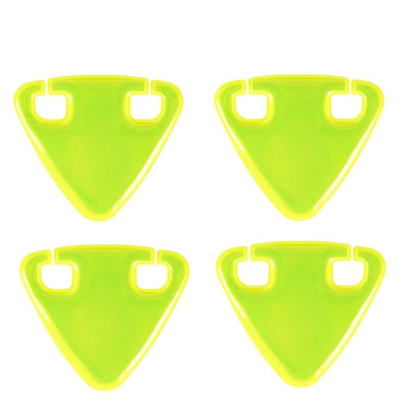 Fahrrad Reflektierende Vorfahrtsschilder Nachtfahrten Reflektierendes Dreieck Sicherheitswarnschild Hohe Sichtbarkeit Reflektierender Warnaufkleber