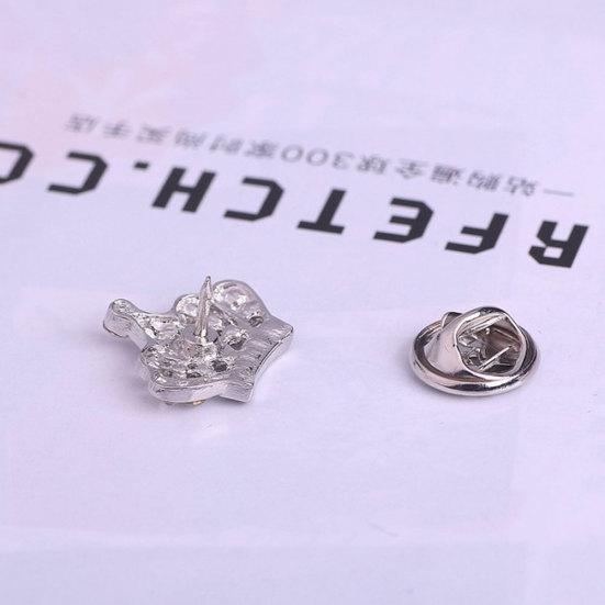Módní Crown Kamínky Brož Pin Ženy Košile Bunda Límec Dekor Šperky