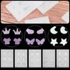 DIY Dropping Glue Transparent Earrings Mould Crystal Epoxy Mold Pendant Mould Resin Silicone Molds