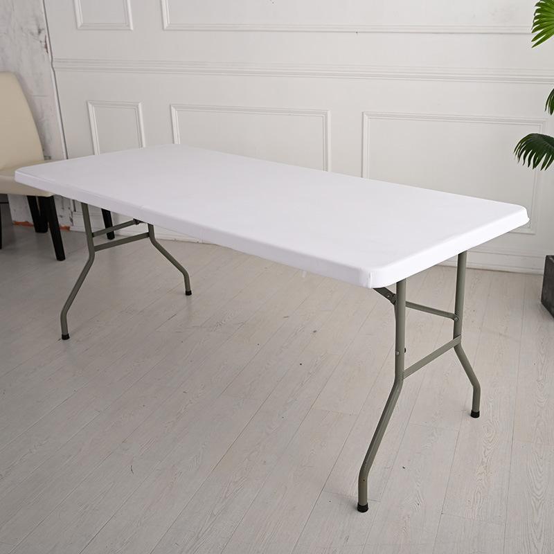 Kulatý napínací ubrus 60-130cm Vodotěsný chránič stolu Elastický