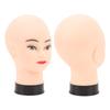 PVC Mannequin Head Bald Head Model with Universal Stand Interface for Wig Making Hat Display and Massage Training
