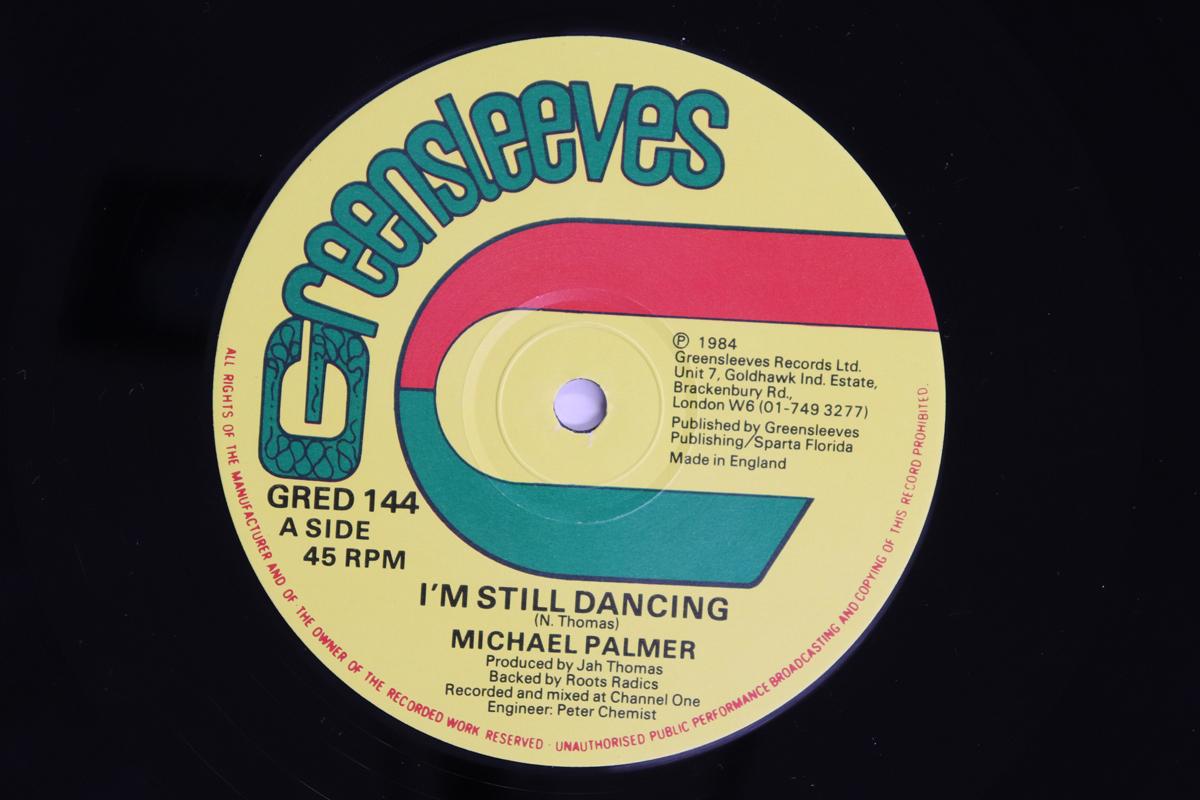 

12inch Record MICHAEL PALMER ROBERT FRENCH Im Still Dancing No War GRED144 GREENSLEEVES RE 1984 UK Reggae Ska Dub Used