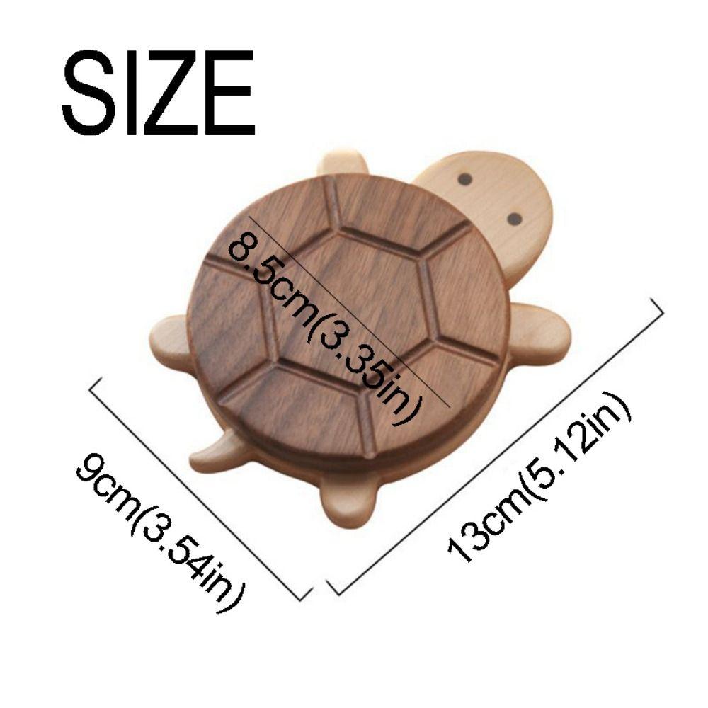 Creative Vintage Tea Coaster Cute Wooden Insulation Pad Turtle Insulation Mat Table Desktop