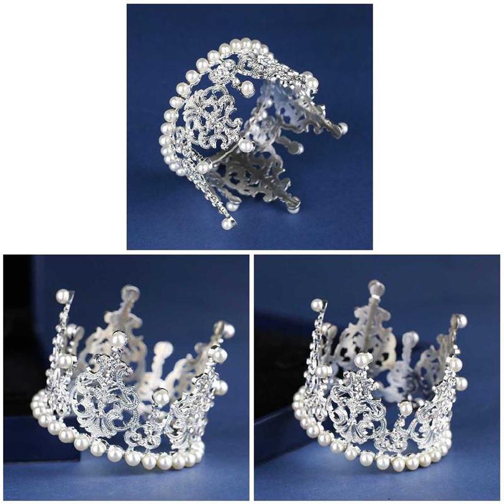 Ivory Pearl Crown Cake Toppers Wedding Birthday Cake Decorating Tools Cake Decoration Supplies