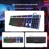 RGB Backlit Silent Membrane Gaming Keyboard, Mechanical Feel, 104-Key, Wired USB, Cross-Border.