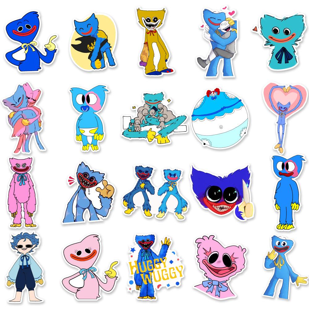 50 Cartoon Cute HUGGY Laptop Suitcase Water Cup Doodle Decoration Stickers