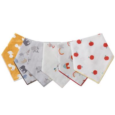Dream Tofu Design Pattern Gauze Scarf Bib 6 Piece Set, Korean Baby Products