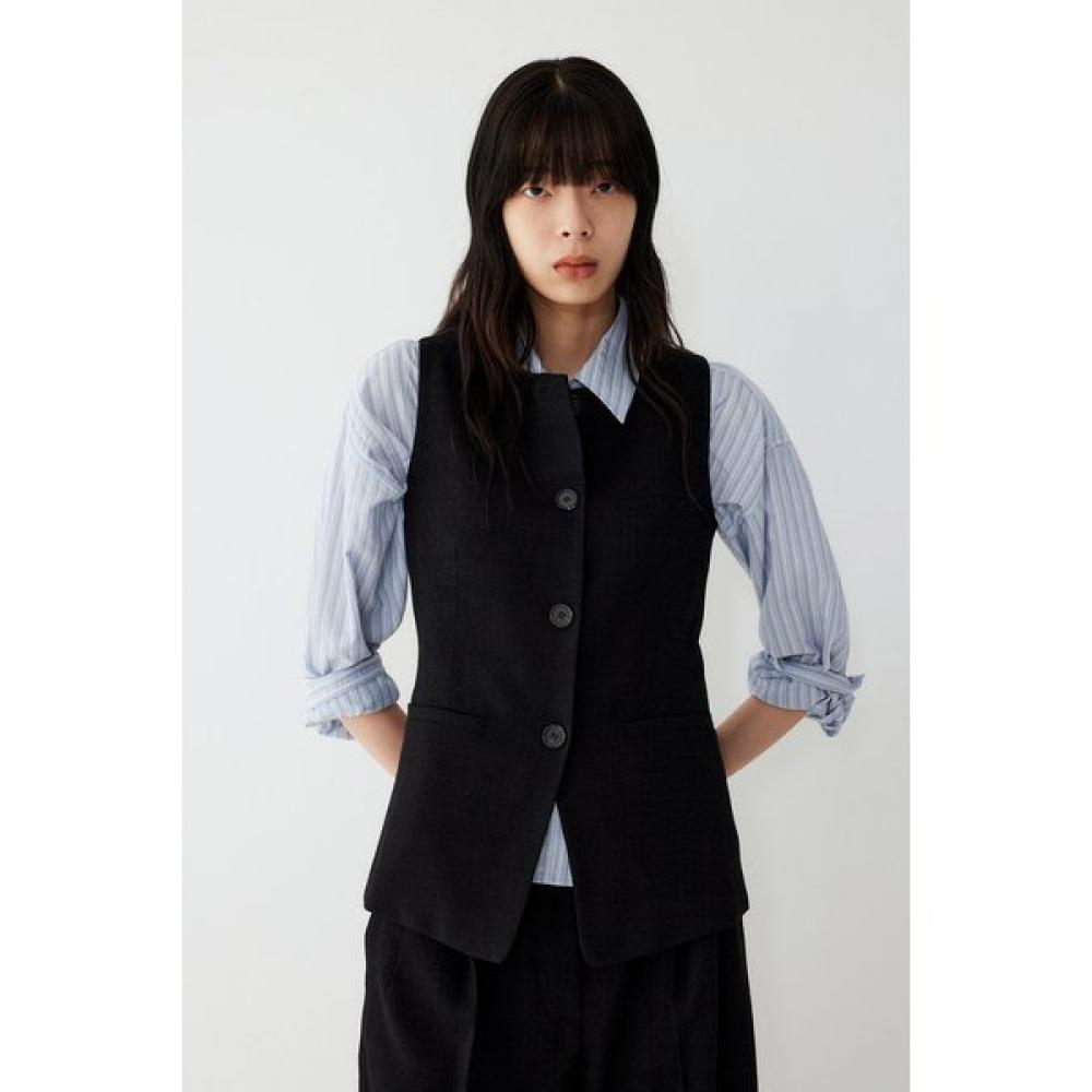 

Studio Tomboy Tweed Boatneck Vest 9105312120ar 99 (black)/One size