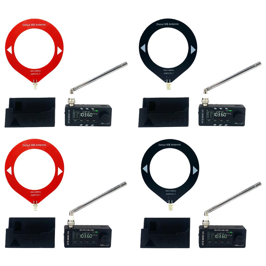 AMNVOLT V4 ATS MINI SI4732 Radio ALL Band DSP Radio FM AM SSB LSB USB Receiver with Added the Wired Headphone Feature