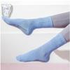 Einfarbige Yogasocken aus Baumwolle bis zur Mitte der Wade, rutschfeste Sportsocken mit Silikonunterseite, für Damen, für Indoor-Fitness, Trampolin, Tanz, Pilates