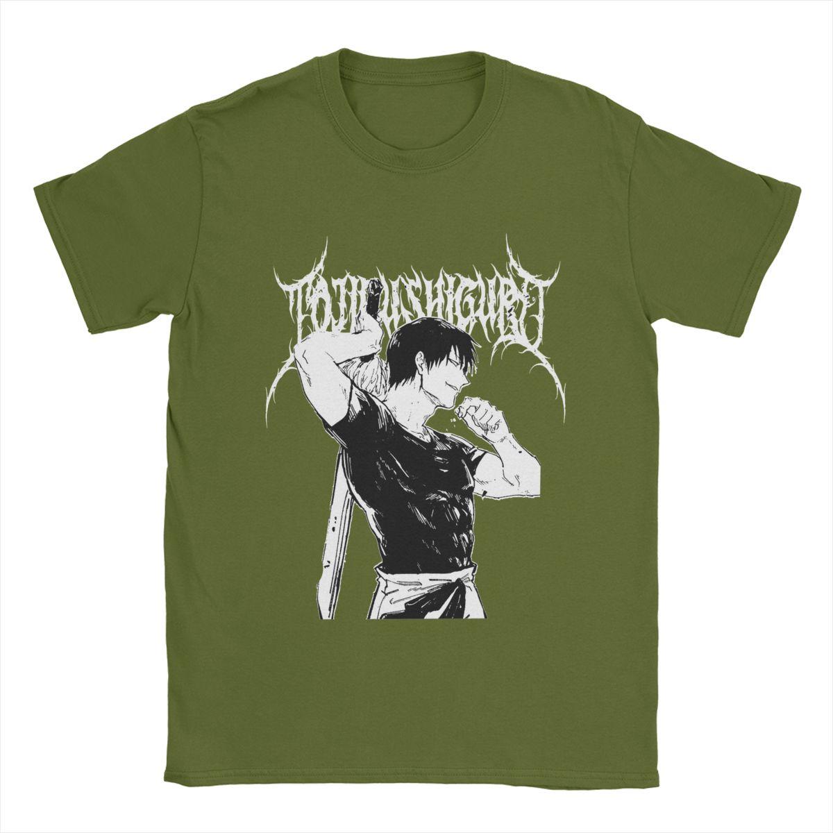 

Vintage Sorcerer Killer Toji Fushiguro T-Shirts Men Round Neck Pure Cotton T Shirts Anime Short Sleeve Tee Shirt 6XL Clothes 4XL