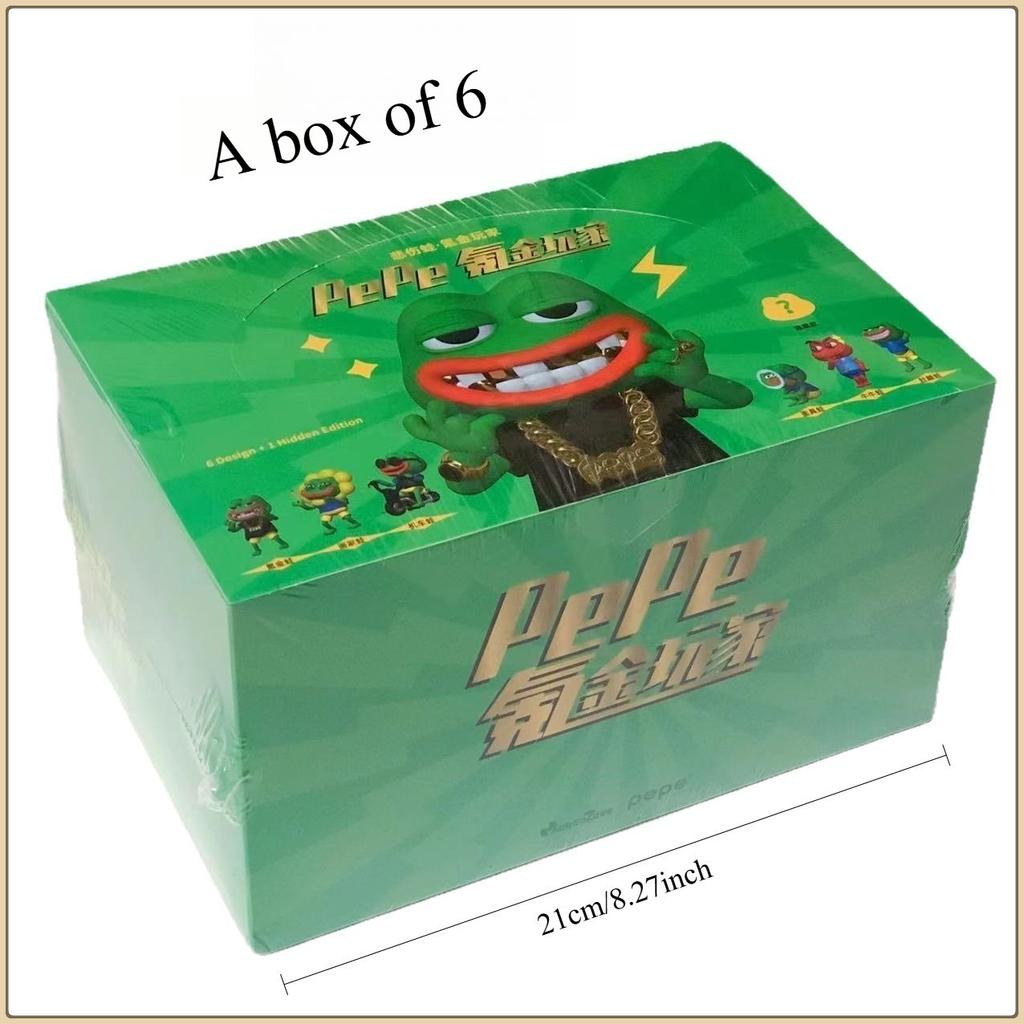 Trendy Sad Frog Series Blind Box Toy Handmade Model Funny Solitary Frog Desktop Car Decoration Ornament Birthday Gift
