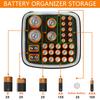 Linkidea Small Hard Case Organizer Storage Box Carry Holder Container Holds 31 AA AAA 9V CDs - (Dark Gray)