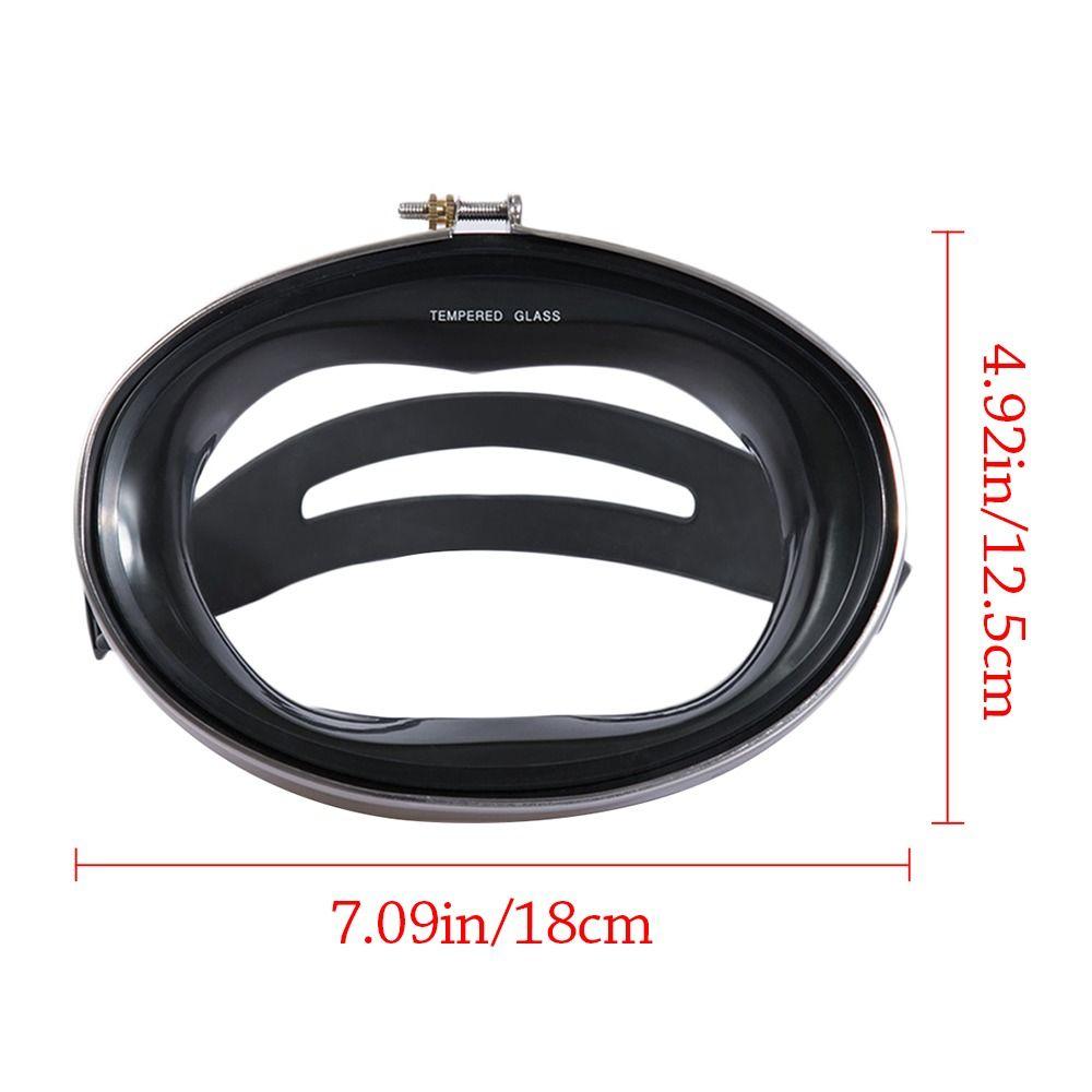 Oval Diving Mask Tempered Glass Lens Spearfishing Mask Summer Scuba Goggles