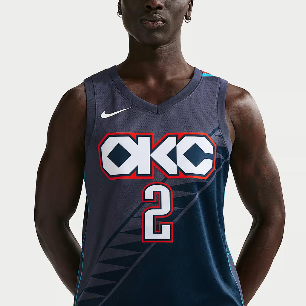 Nike Shai Gilgeous-Alexander Oklahoma City Thunder City Edition Men's Nike Nba Swingman Jersey HM5990-437