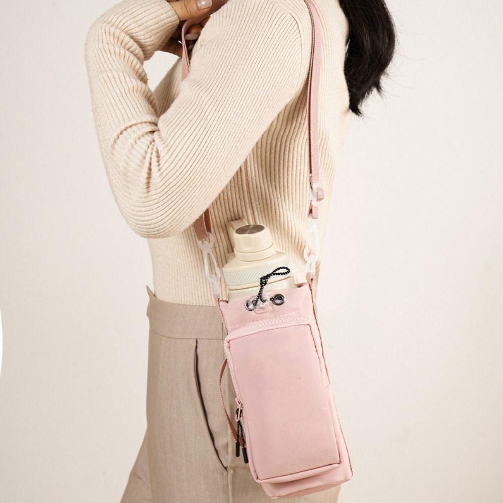 With Phone Pocket Water Cup Bags with Keychain & Mountaineering Button Bottle Carrier Bag  Unisex