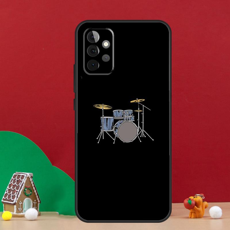 Musical Instrument Drum Case For Samsung Galaxy A36 A56 A06 A13 A53 A32 A12 A22 A52 A35 A17 A16 A55 A15 A54 A34 A14