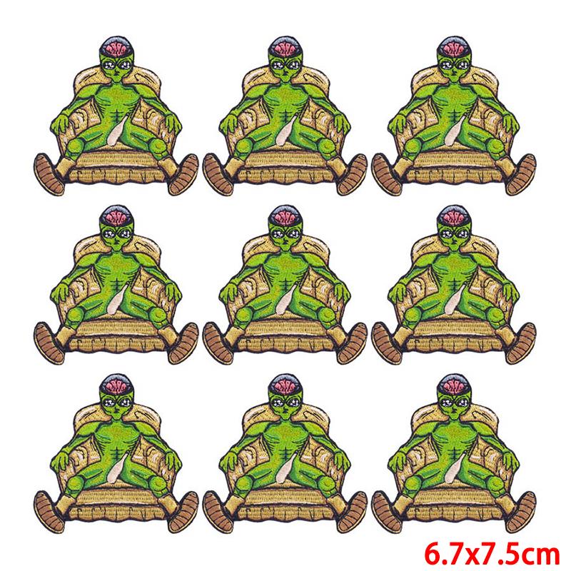 10 Pcs/lot Embroidery Patch Iron On Patches For Clothing Patches On Clothes Jackets Decor Applique Sew Supplies