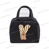 Lustige Cartoon-Capybara-Alphabet A-Z Tragbare Lunchtasche Damen Multifunktionale Isoliertasche Outdoor Kinder Bento Lunchtaschen