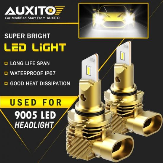 2X  9005 HB3 LED Headlight Bulb HIGH Super Bright 30000LM CANBUS Golden EA