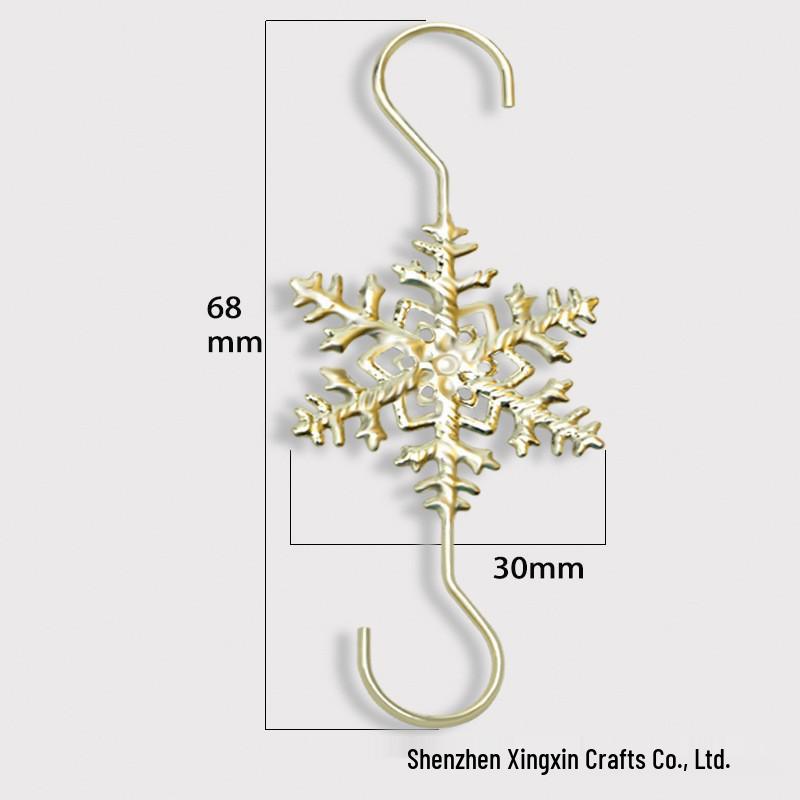 Christmas Snowflake Wall Hanging Ornament Hook for Tree Decoration