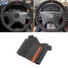 Für Mercedes Benz E G CLK Klasse W208 C208 W210 E320 W463 1999-2002 Handgenähtes Wildleder Auto Lenkradabdeckung Zierleiste