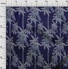 oneOone Cotton Flex Blue Fabric Tropical Palm Tree Quilting Supplies Print Sewing Fabric By The Yard 40 Inch