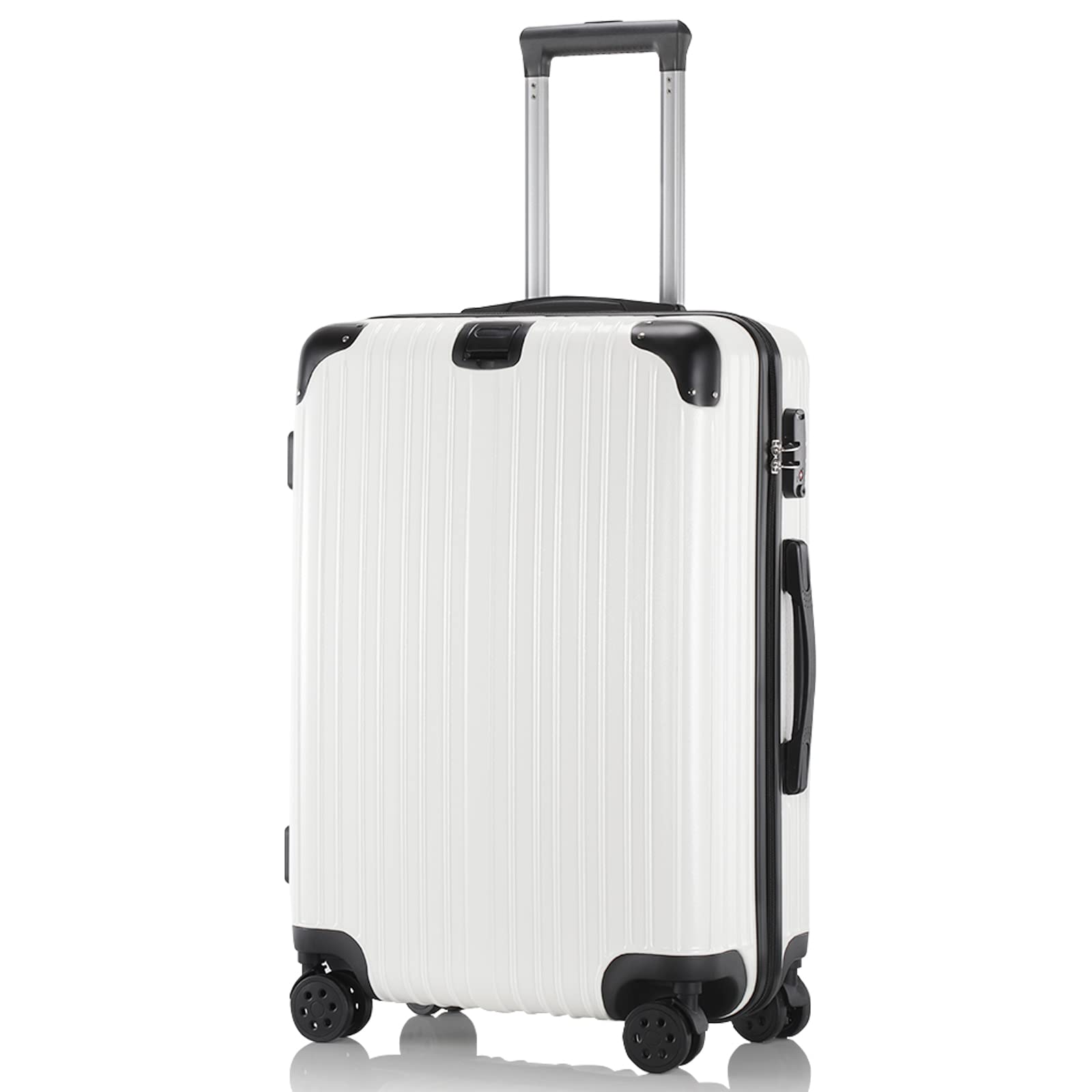 

Валіза Carry Carry Ultra 360 Degree Silent Double TSA S 42L [ISUKI], валіза, сумка, ручна поклажа, на блискавці, легка, ударостійка, популярна, обертальна, білий