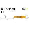 VESSEL Power Grip Torx Screwdriver Tamper-proof TORX T8HÁE0 5400TX