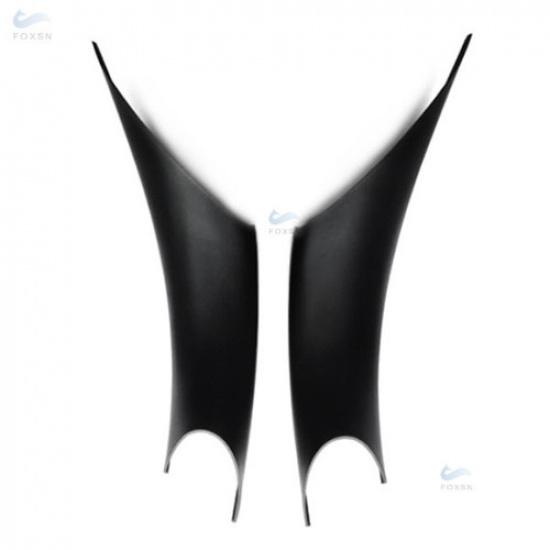 For BMW 3 Series F30 2x Black Carbon Fiber Interior Door Handle Panel Trim Cover