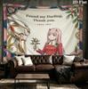 Franxx Wall Tapestry Aesthetic Wall Hanging Printed Fabric Blanket Decorative Tapestries For Bedroom Living Room Home Decor