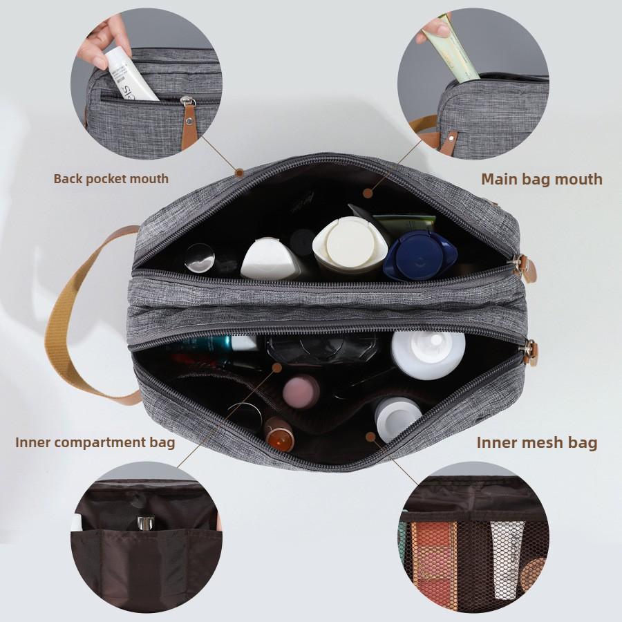 New Cationic Travel Storage Bag Divided Toilet Bag Portable Makeup Bag Large Capacity Handheld Storage Bag XS011