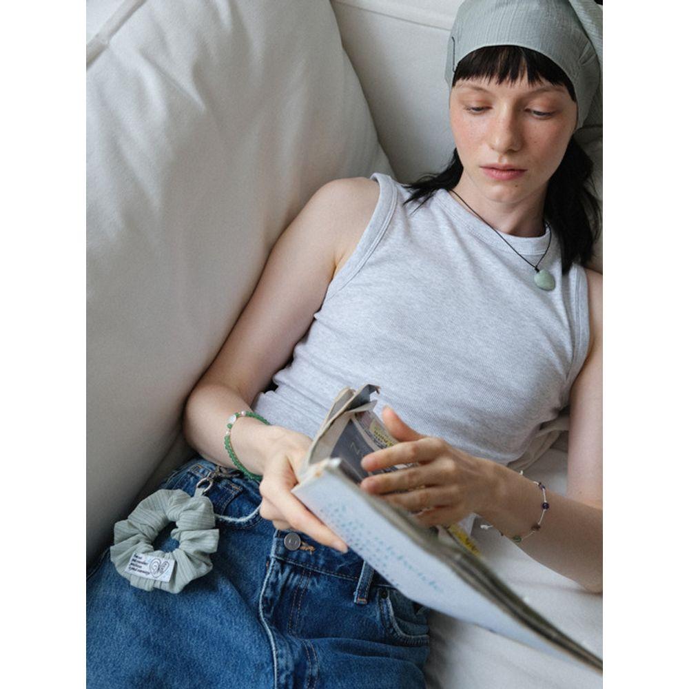 Ne Page Keyring Scrunchie (mint)