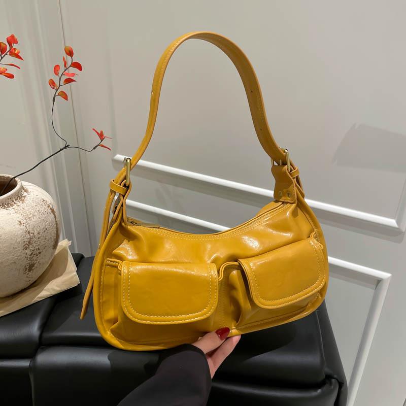 Personalized simple fashion casual baguette bag niche design new armpit bag 2025 autumn and winter women's shoulder bag