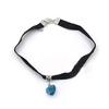 1X Gothic Velvet Heart  Choker Handmade Necklace Pendant Retro 80 90S