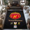 Liverpool Personalized Text Floor Mat Design for Foyer Study Room Decorate Room Dormitory Anti-slip Rug Office Home Decor