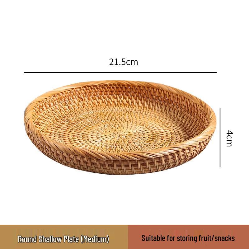 Rattan- und Bambus-Multifunktions-Aufbewahrungs- und Picknickkorb-Kollektion