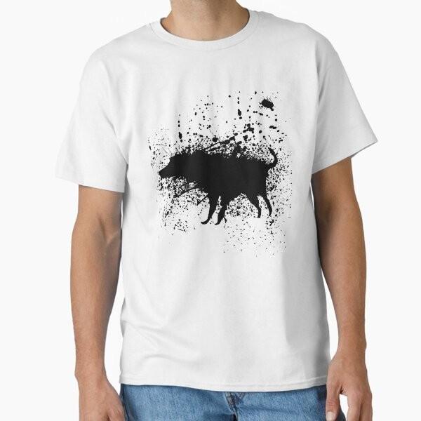 Banksy Splash Dog Black Classic Tshirt Tshirt Made In Usaus Size S2xl