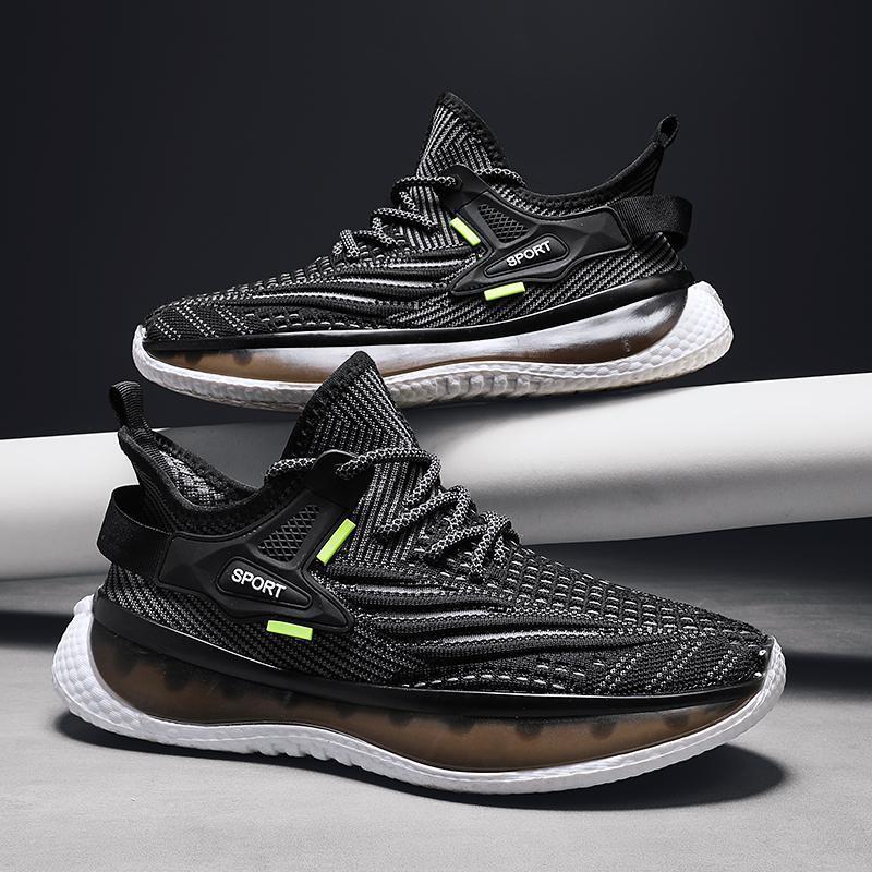 Coconut shoes 22 autumn new fly-woven mesh running shoes trendy breathable popcorn soft-soled travel shoes